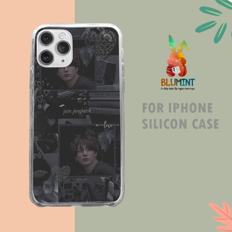 Ốp lưng iphone silicon Idol KPOP BTS Jungkook love you BLUBTS0176