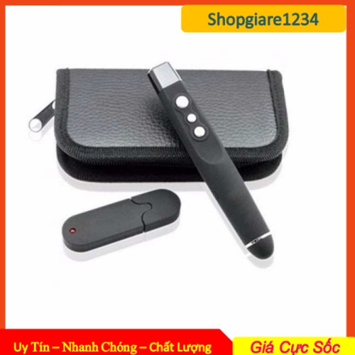 Bút trình chiếu Laser Pointer PP-810 (Đen) chuyên dùng lật trang trình chiếu Slide. CHÍNH HÃNG PHÂN PHỐI