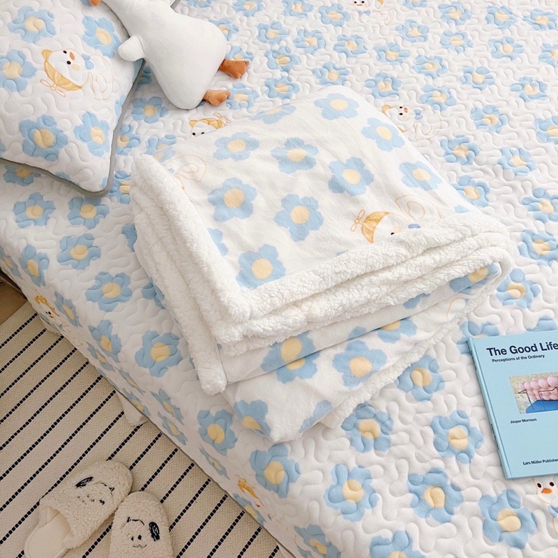 Set phủ đệm đa năng IGUN BEDDING chất nỉ nhung sữa ( có tách lẻ )