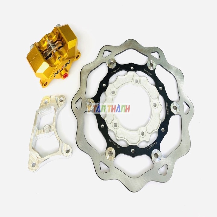 Bộ Đĩa Ktm Heo Nissin Vàng Gắn Vario 2019 MS1602