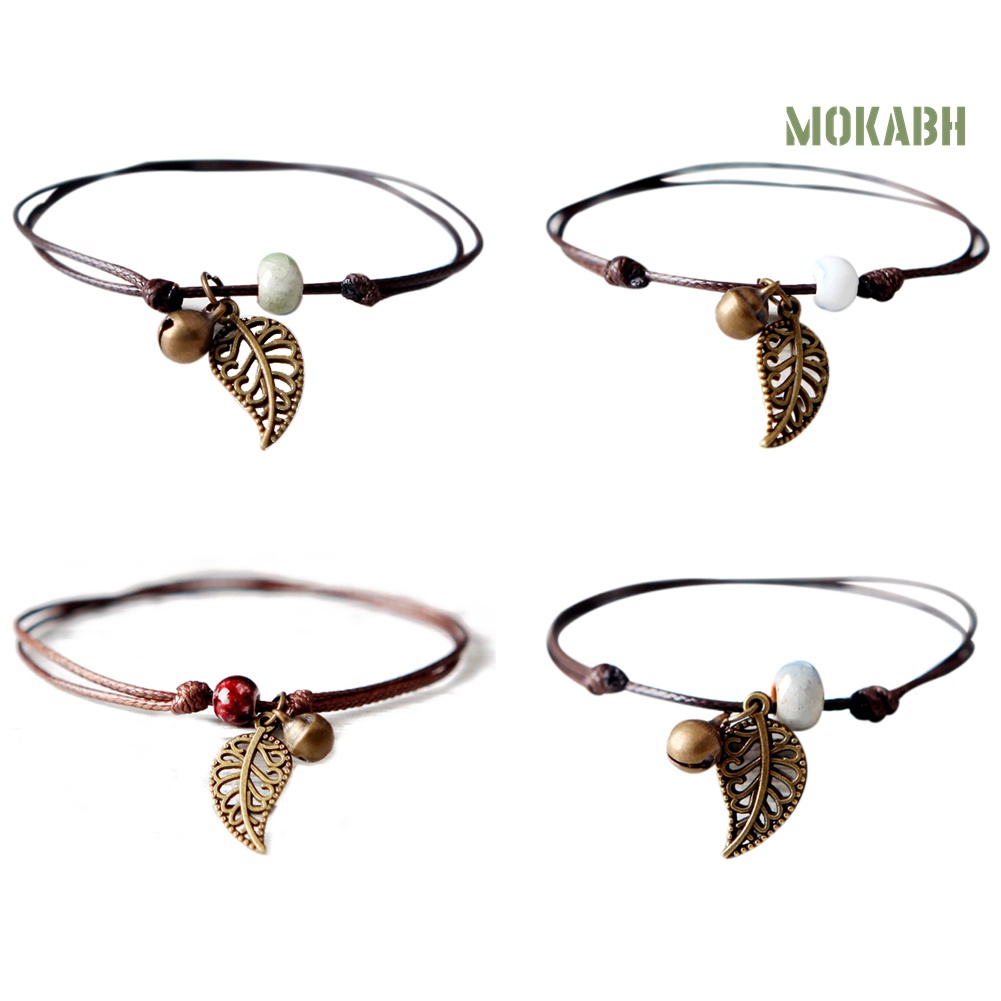 Vòng Đeo Tay Chuỗi Hạt Gốm Phong Cách Vintage Thời Trang Cho Nữ