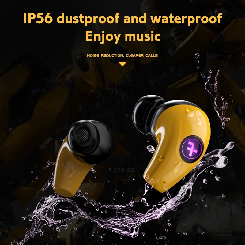 Vaolao-GM2 Tai nghe chơi game không dây với micrô 65ms Độ trễ thấp Tai nghe Bluetooth 9D Stereo HiFi