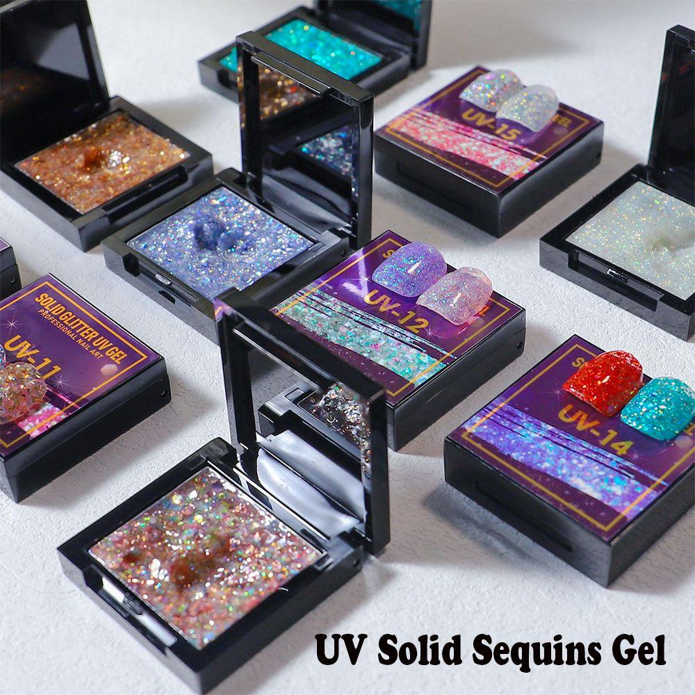 MAXG Sơn Móng Tay Gel UV Với 10 Màu Lấp Lánh Thời Trang Lựa Chọn