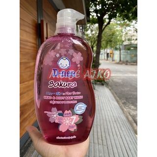 Tắm gội toàn thân em bé d-nee 800 ml - sakura
