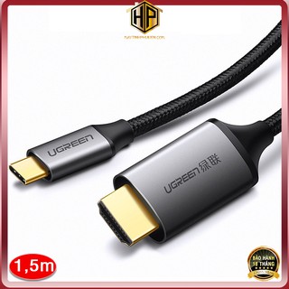Ugreen 50570 - Cáp USB Type C sang HDMI dài 1,5m độ phân giải 4K chính hãng