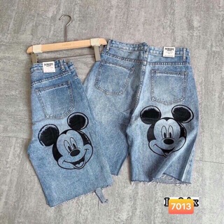 🔻Quần Jeans Ngố Nữ Mickey