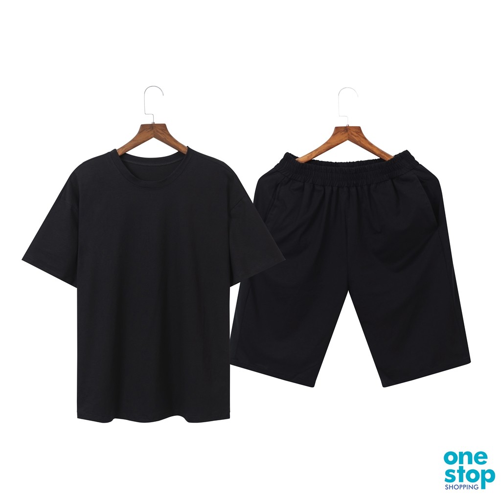 Bộ đồ quần áo unisex tay lỡ phong cách hàn quốc One shop