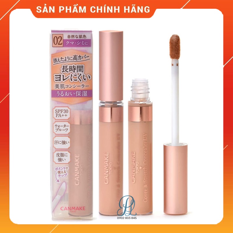 Kem Che Khuyết Điểm Chống Nắng Canmake Cover & Stretch Concealer UV