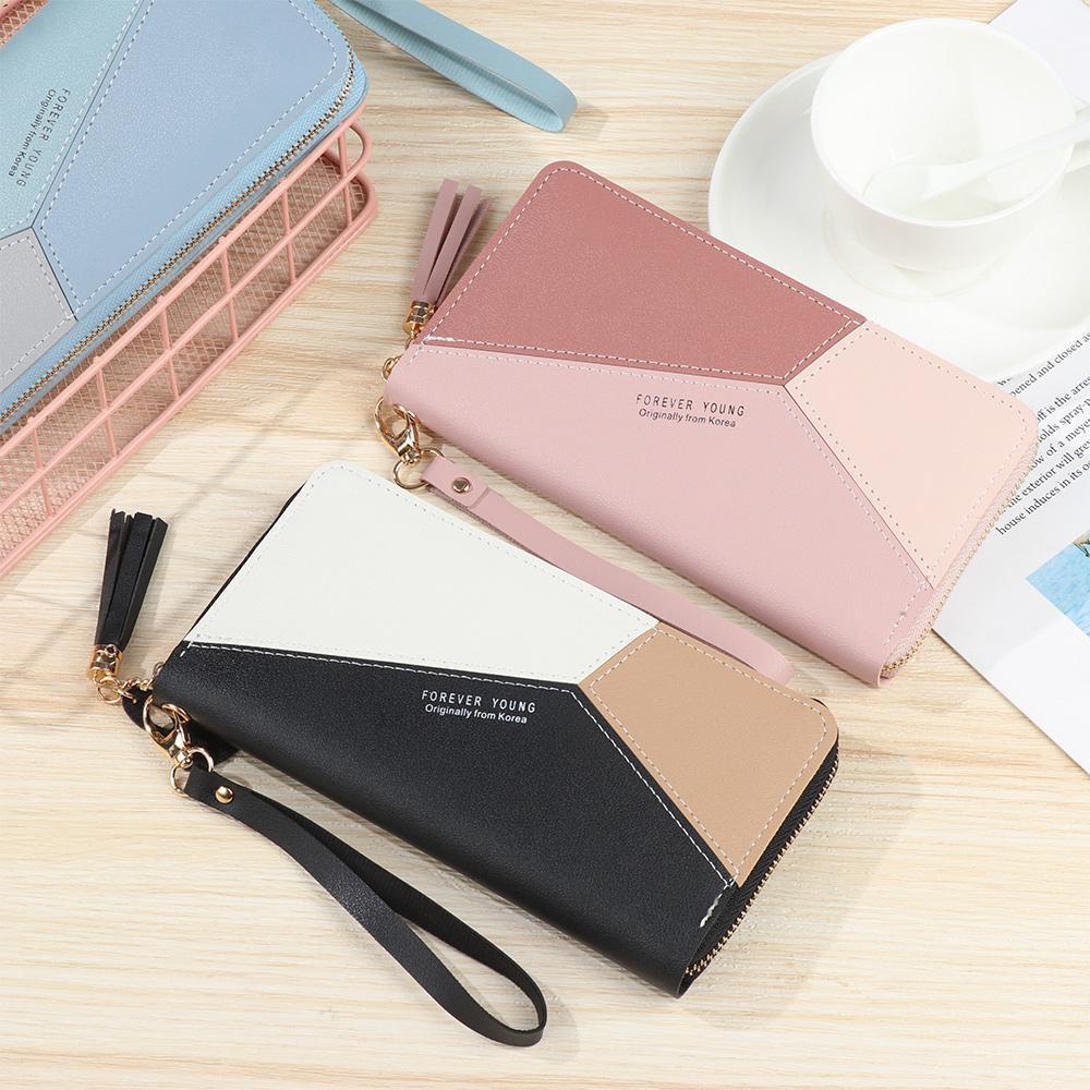 Ví Da PU Đựng Thẻ Tín Dụng Thiết Kế Tua Rua Thời Trang Cho Nữ