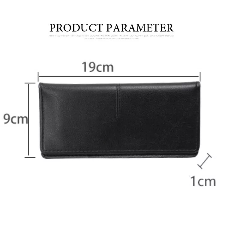 Ví Da PU Siêu Mỏng Dáng Dài Đa Năng Thiết Kế Đơn Giản Phong Cách Hàn Quốc Cho Nữ