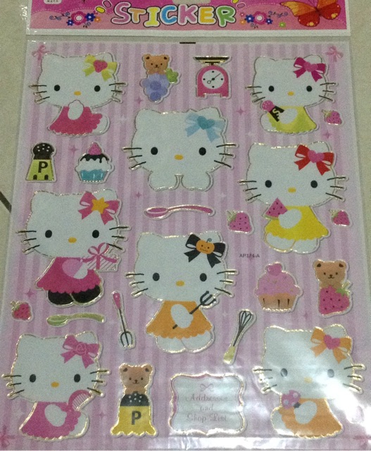 Sticker Dán Tường Hình Hello Kitty