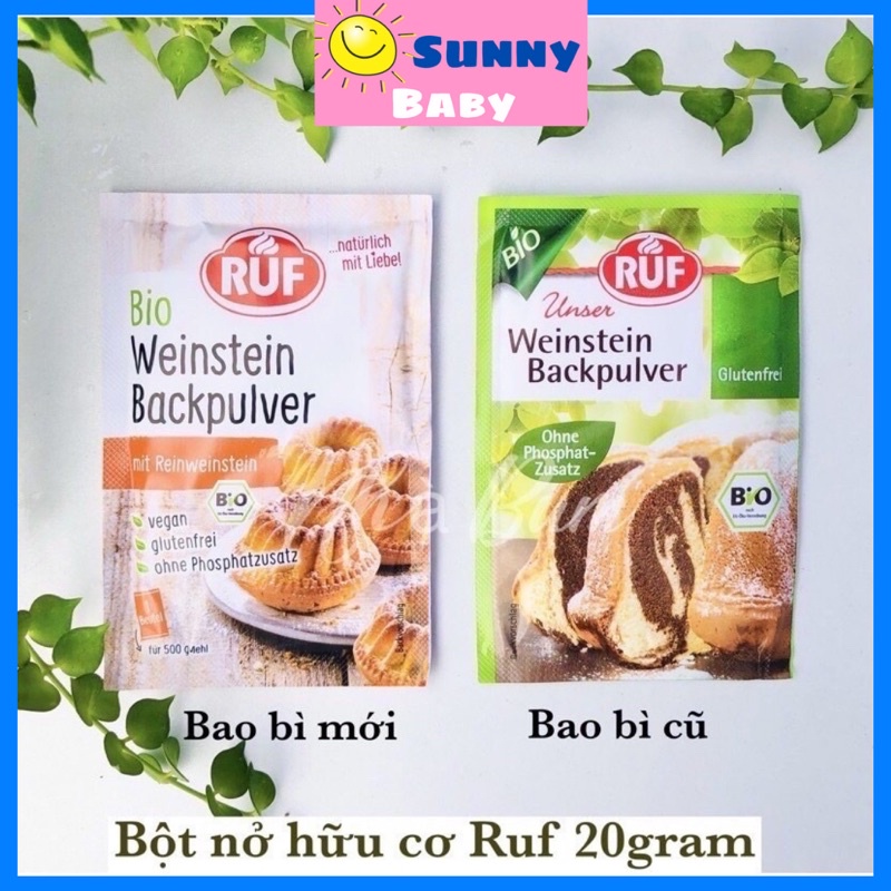 [Mẫu mới] Bột nở hữu cơ Ruf