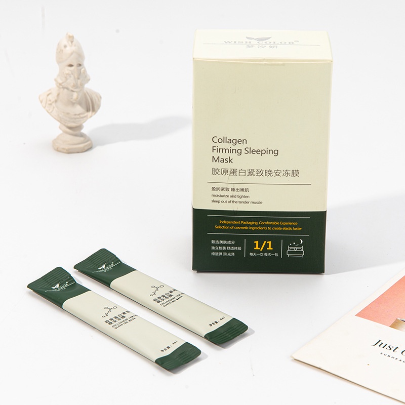 Mặt Nạ Ngủ Collagen Yanjiayi Dạng Thạch Giúp Nâng Cơ Căng Bóng Cấp Ẩm Dưỡng Trắng Da Hiệu Quả