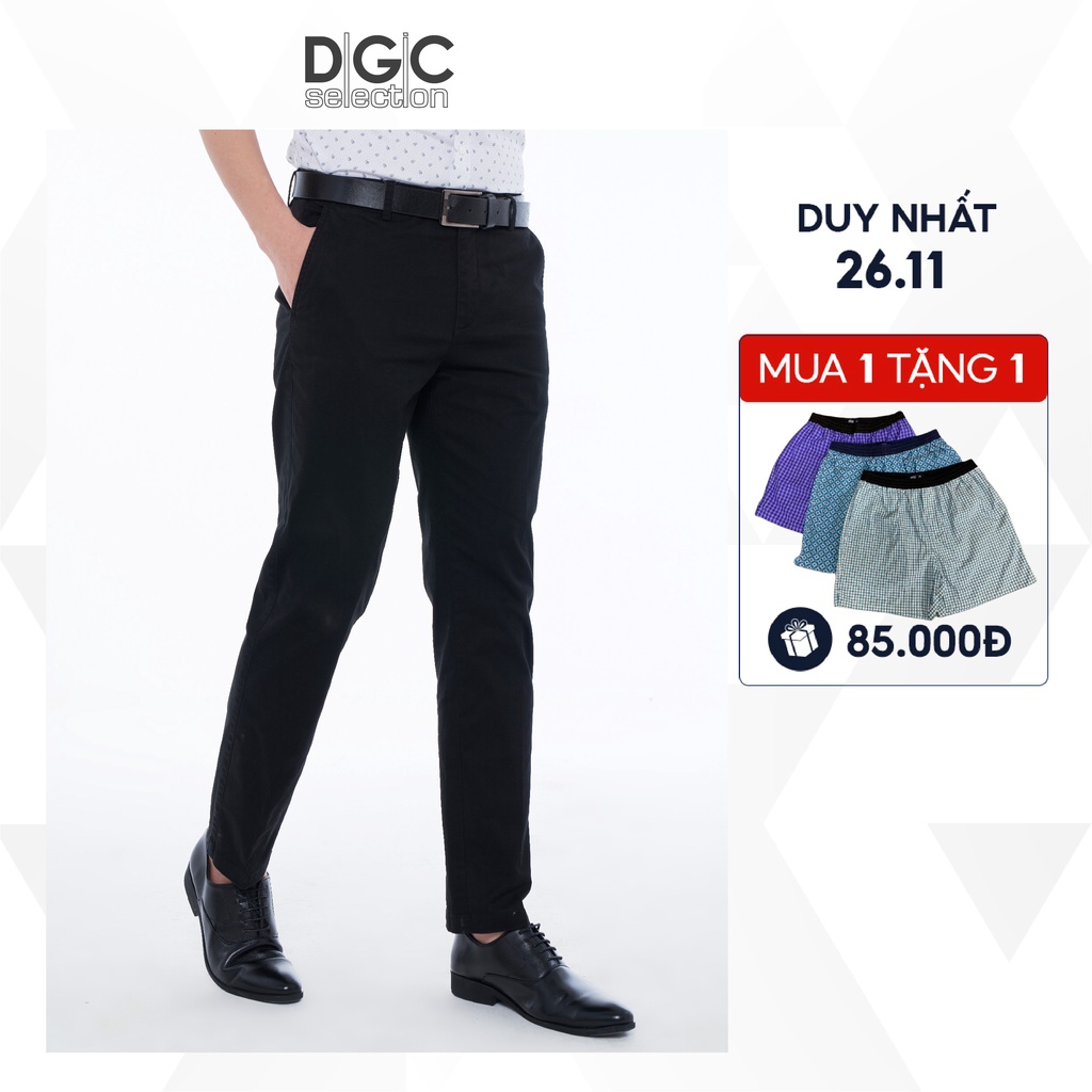 Quần khaki Nam không ly REGULAR FIT DGCs - SQKCB17M