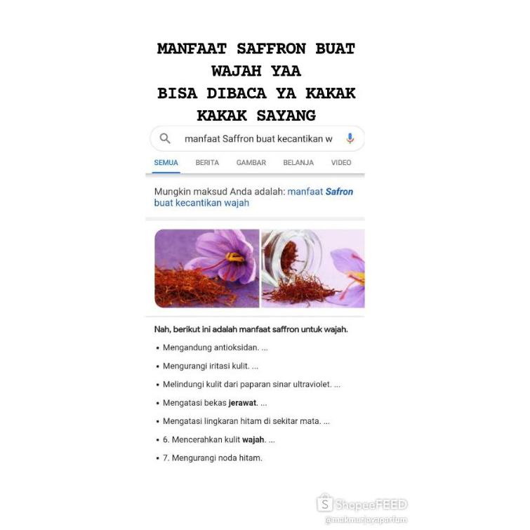 <Jihan Face MIST SAFFRON ZAM ZAM / What Safe Yes. <<Cod> | BigBuy360 - bigbuy360.vn