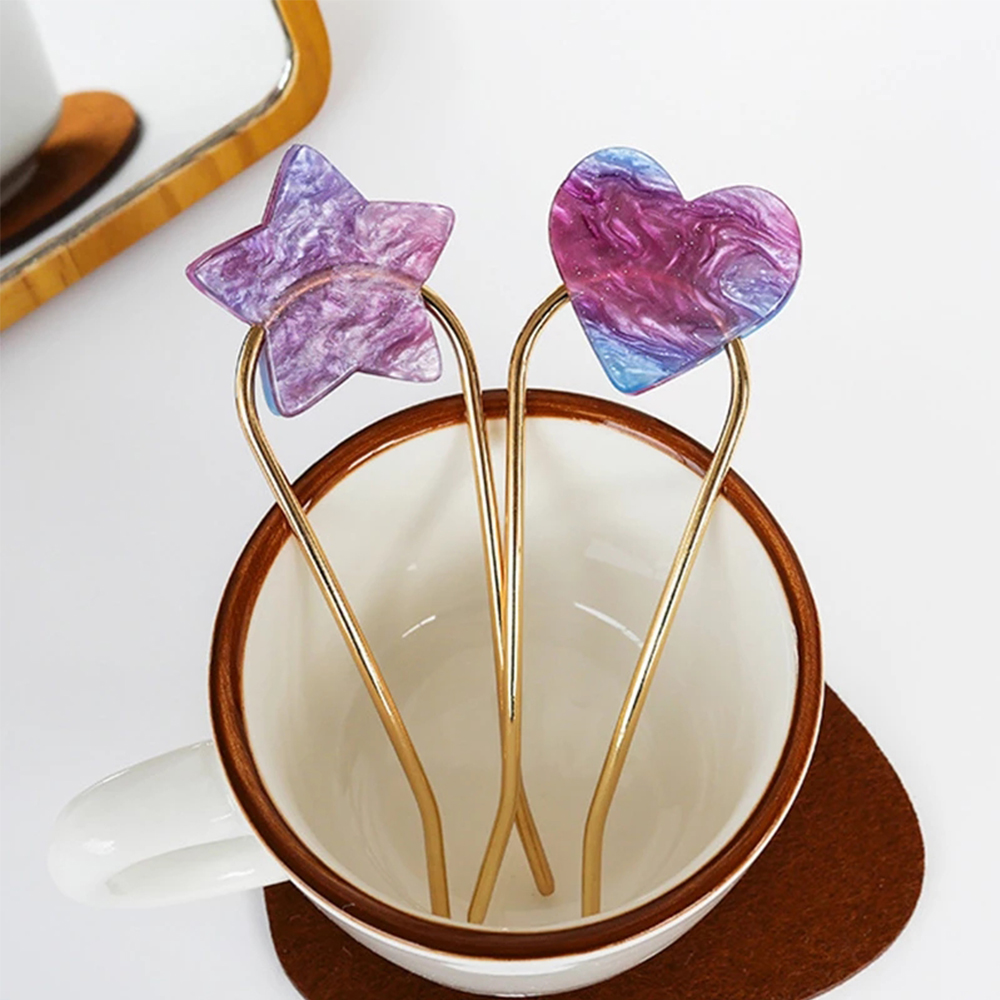 Trâm cài tóc hình chữ U nhiều màu thời trang Nhật Bản cho nữ