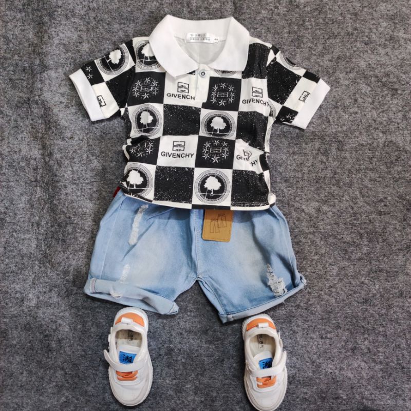 Set POLO và quần JEAN cho bé trai.