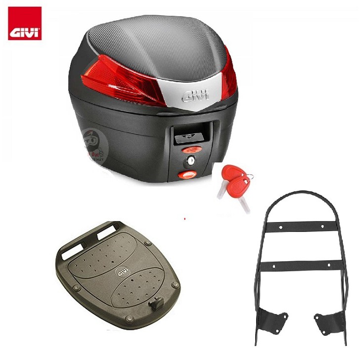 COMBO THÙNG SAU GIVI B34N Tặng kèm BAGA theo xe và Đế MP60N