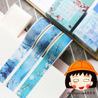 [7 Mẫu] Washi tape Băng Dính Trang Trí Chủ Đề Cổ Trang Hàn Quốc Cực Chất !