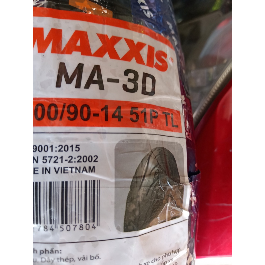 Vỏ Maxxis 100/90-14 3D  ( hình chụp trực tiếp )