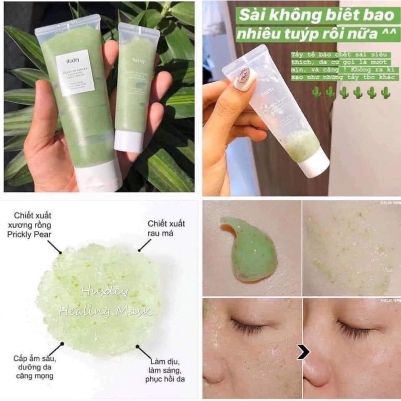 Tẩy tế bào chết Huxley, tẩy da chết mặt Huxley Scrub Mask Sweet Therapy 30g | BigBuy360 - bigbuy360.vn