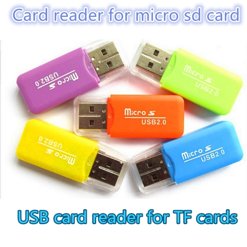 Đầu đọc thẻ nhớ mini USB 2.0 hỗ trợ đọc thẻ nhớ TF Micro SD