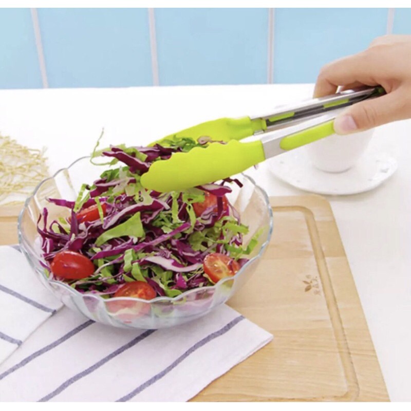 Kẹp Gắp silicon Thức Ăn Thực Phẩm 21cm