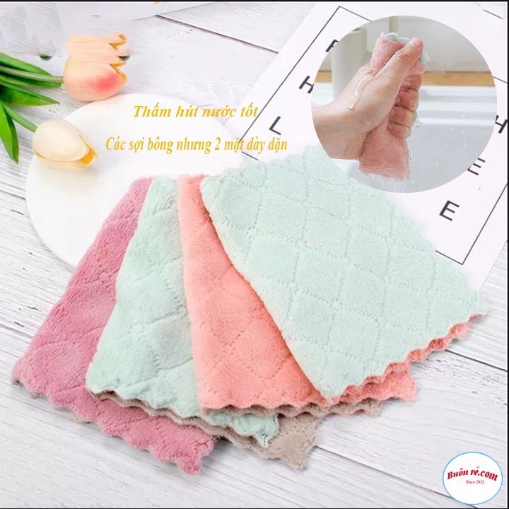 Combo 10 Khăn lau bếp đa năng siêu thấm, khăn lau bát đĩa