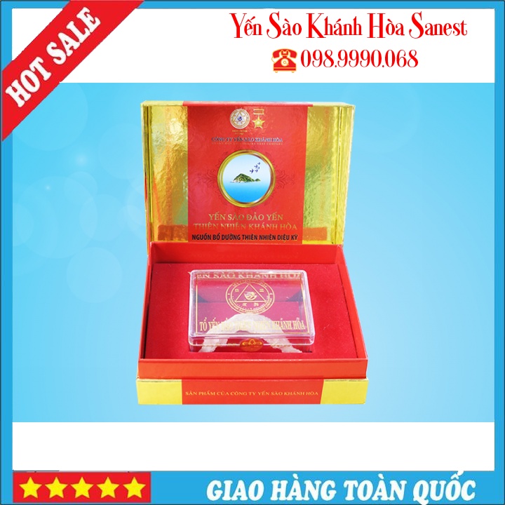 Yến Sào Đảo Yến Thiên Nhiên  CAO CẤP Khánh Hòa Hộp 7G-TP1-H1