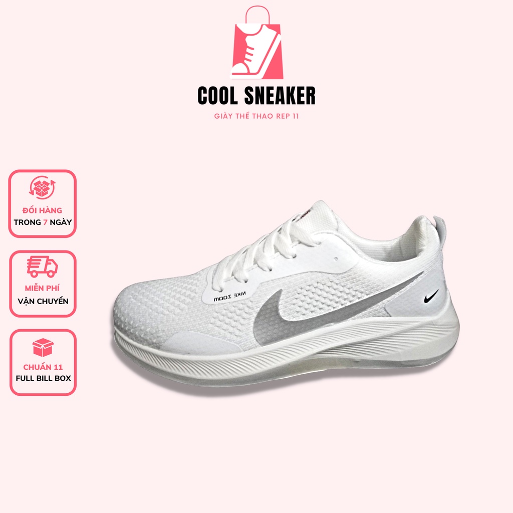 Giày Thể Thao Sneaker Nam 𝗡𝗶𝗸𝗲 Zoom Thời Trang Màu Trắng Siêu Nhẹ Cực Êm Hàng Cao Cấp Full Box