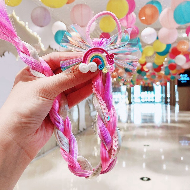 Kẹp tóc phong cách ngựa một sừng đáng yêu cho bé gái