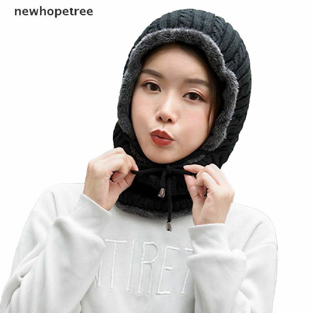 Set Mũ beanie Kèm Khăn Choàng Cổ Giữ Ấm Mùa Đông Cho Nữ
