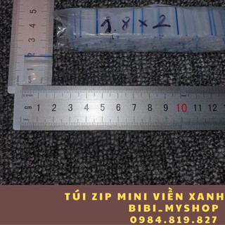 100 Túi zip mini giá rẻ (size 1.8x2).túi zip nhỏ, túi miết mép trong suốt giá rẻ