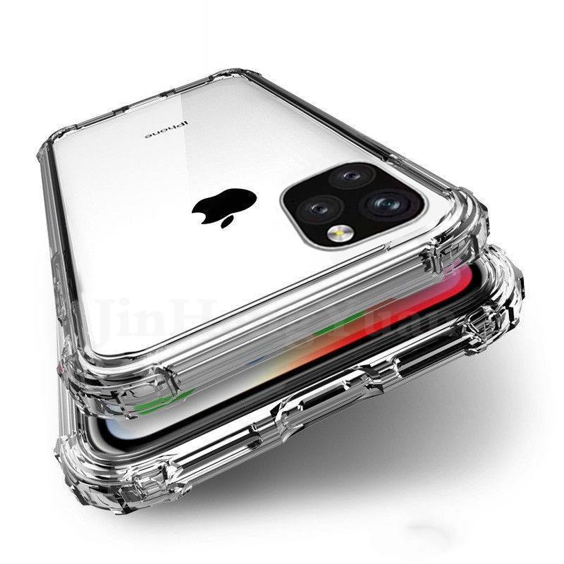 Ốp lưng TPU mềm trong suốt chống sốc cho iPhone 6 6s 7 8 Plus X XR Xs Max 11 12 Pro Max Mini