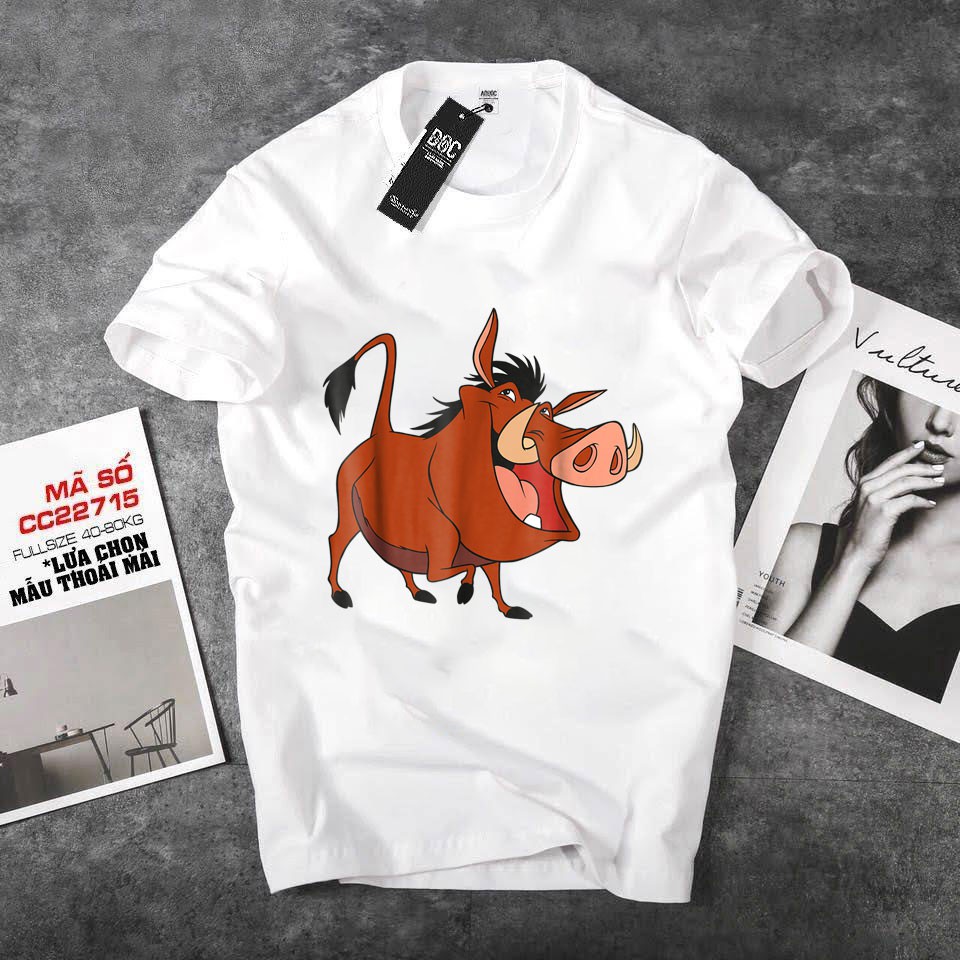 ÁO THUN NAM UNISEX LION KING VUA SƯ TỬ IN HÌNH CÓ 1 KHÔNG 2 GIÁ RẺ CỰC SHOCK CÓ SIZE TRẺ EM - 146
