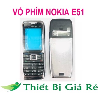 Vỏ không phím nokia e51 màu đen