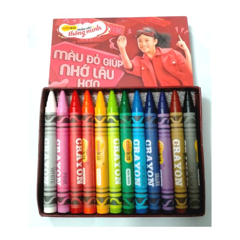 Bút sáp màu Thiên Long hộp 12 cái