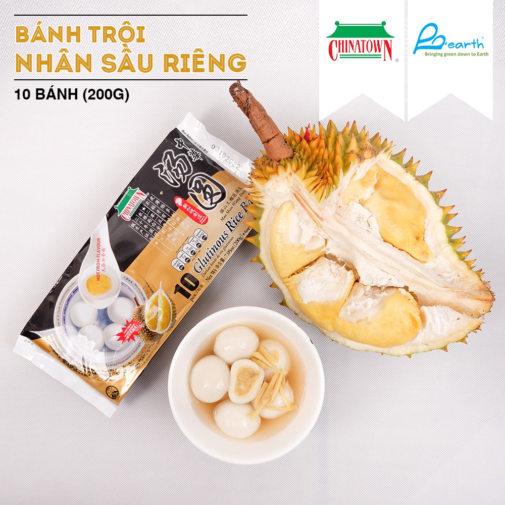 BÁNH TRÔI SẦU RIÊNG MUSHANG KING CHINATOWN 200g/10 bánh - Bánh trôi Singapore Glutinous Rice Ball