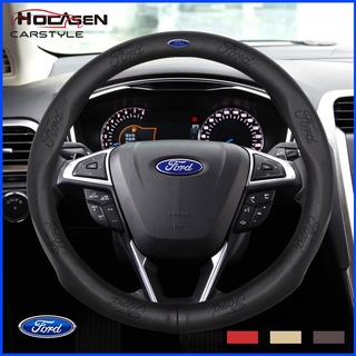 Vỏ da bò bọc vô lăng xe hơi Ford Fiesta Focus Explorer everer ecosport ranger MK4 MK3 MK3.5 MK2 kuga