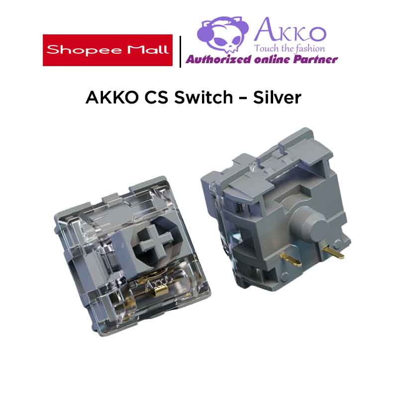 Bộ Switch bàn phím cơ Akko CS Switch - Silver (45 switch)