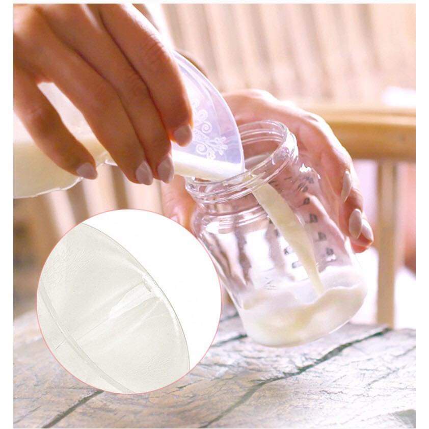 Cốc, Phễu Hứng Sữa Hút Sữa Rảnh Tay Silicon 90ml, Cốc hứng sữa phễu hứng sữa mẹ tiện lợi đơn giản nhanh chóng