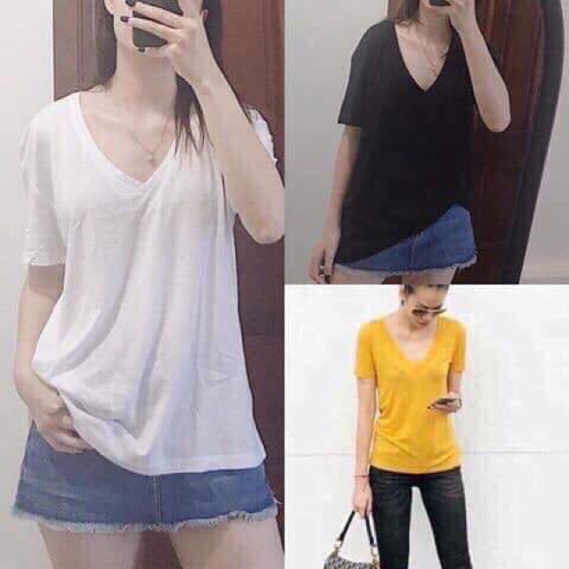 Áo phông giấy Zara Cổ tim ( có video và ảnh thật ) | BigBuy360 - bigbuy360.vn