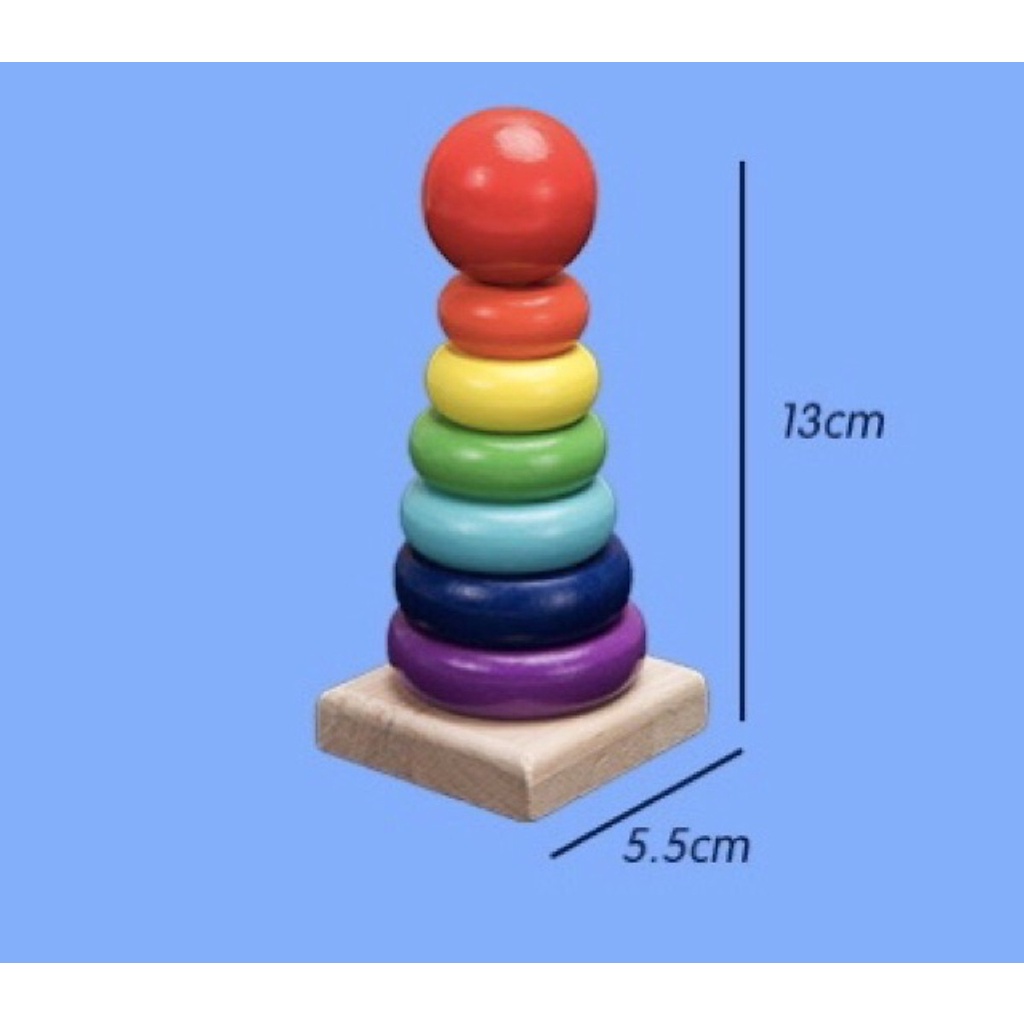 Combo 6 Món Đồ Chơi Gỗ Thông Minh Cho Bé Montessori