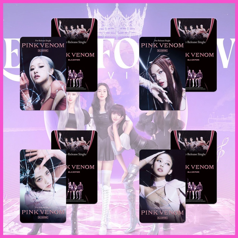 Bộ 8 Tấm album Ảnh Nhóm Nhạc Blackpink Thẻ