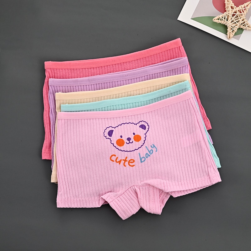 Quần lót in hình gấu hoạt hình cho bé gái