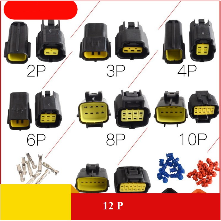 (KO DÂY-CÓ DÂY) 1.8 mm Đầu nối dây điện chống nước xe hơi xe máy (ô tô, xe tải, xe khách) (#1.8mm)