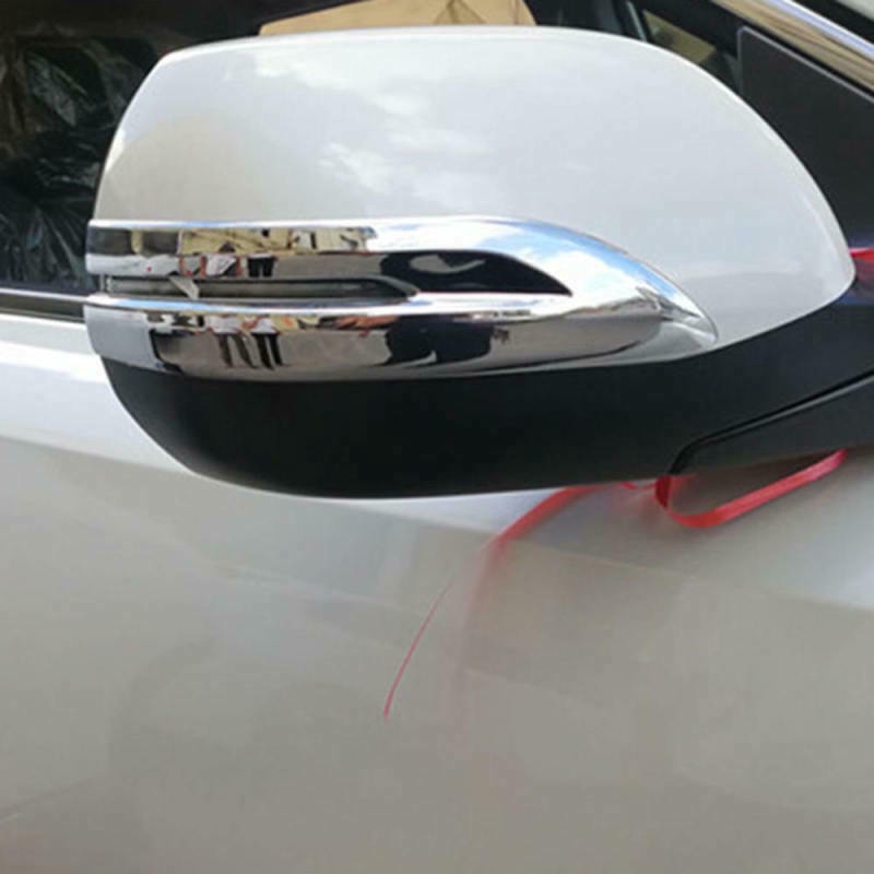 Set 2 Ốp Viền Gương Chiếu Hậu Bằng Crom Cho Xe Honda Cr-V Crv 2017-2019