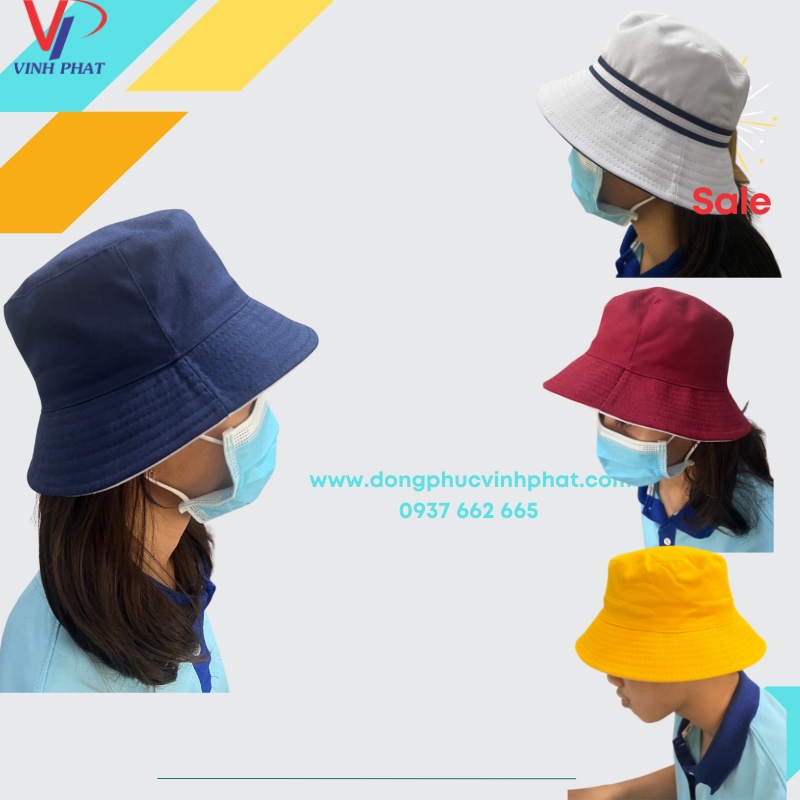 Nón Tai Bèo 2 Lớp Thời Trang Unisex - Nón Bucket 2 Mặt Kẻ Sọc Phong Cách Ulzzang Hàn Quốc - Hình Thật