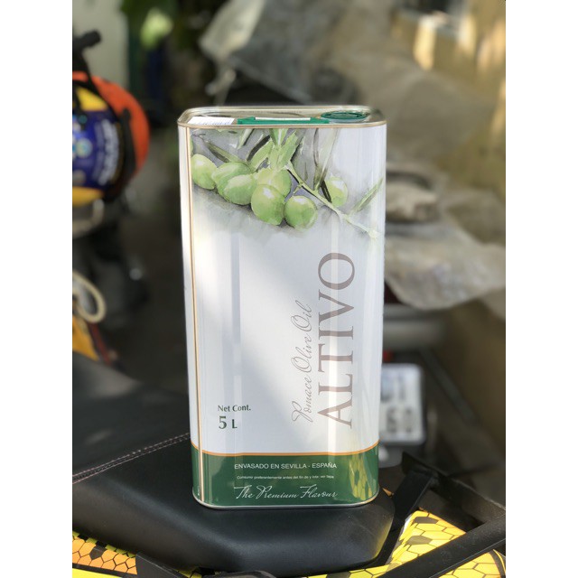Dầu oliu 5 Lit nguyên chất Altivo 100% từ quả oliu