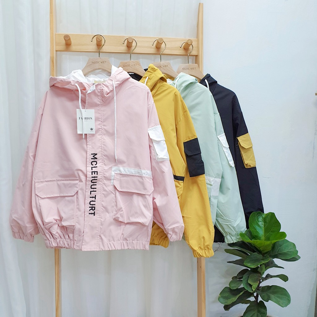 Áo khoác bo gấu túi hộp to, túi hộp tay MCLEIUUL TURT 1955 (hình thật) | BigBuy360 - bigbuy360.vn